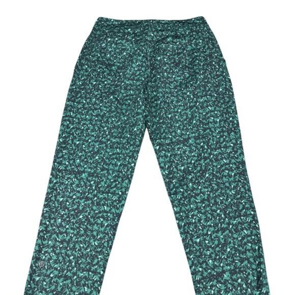 Lululemon Jet Crop Slim In Mountain Peaks Black Forage Teal Size 2 - Picture 7 of 8